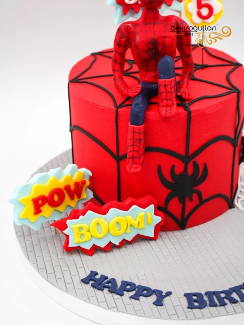 Spiderman Detay Tasarım Pasta