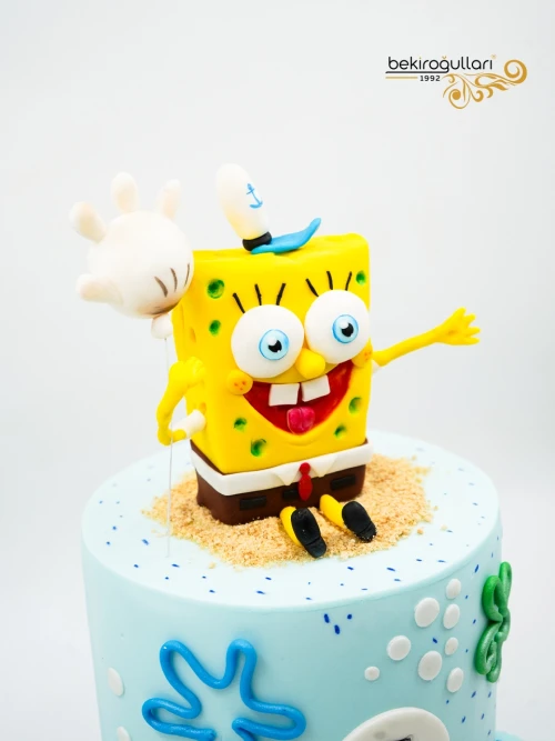 Sünger Bob Tasarım Pasta