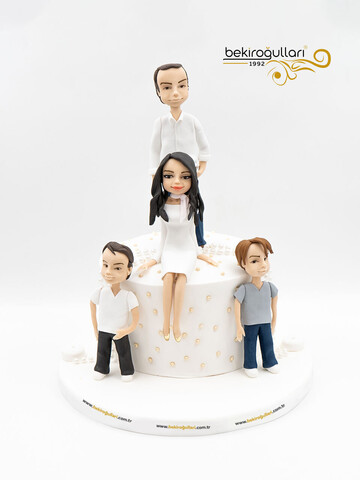 Aile Temalı Konsept Pasta