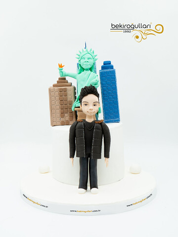 Amerika Temalı Pasta