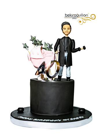 Baba Çocuk Model Konsept Doğum Günü Pastası