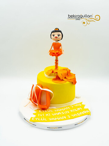 Balerin Temalı Konsept Pasta