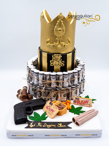 Boss Temalı Konsept Pasta