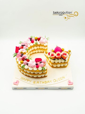 C Harfi Meyveli Konsept Pasta