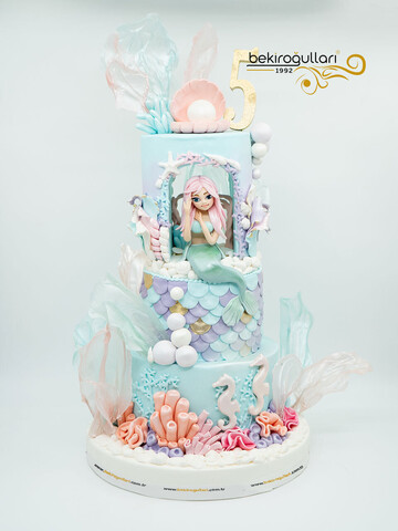 Deniz Kızı Tasarım Pasta
