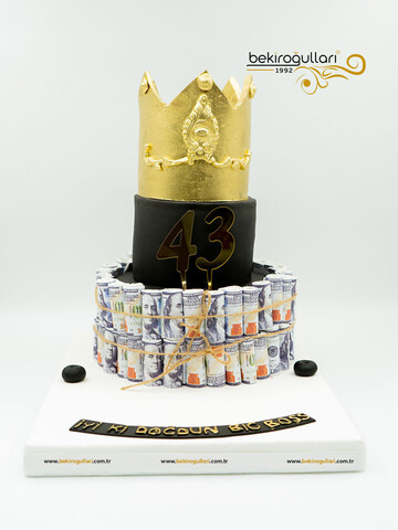 Dolar ve Taç Konsept Pasta