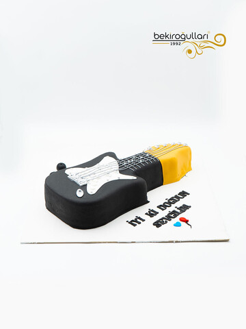 Gitar Temalı Konsept Pasta