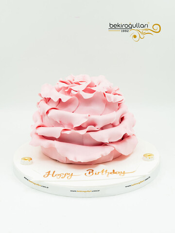 Gül Yapraklı Butik Pasta