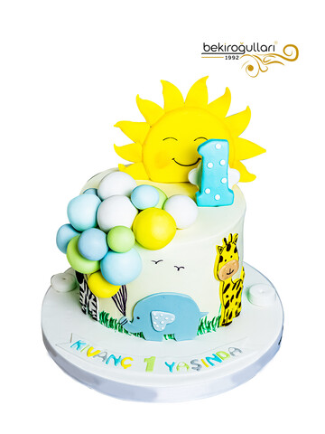 Güneşli Model Konsept Doğum Günü Pastası