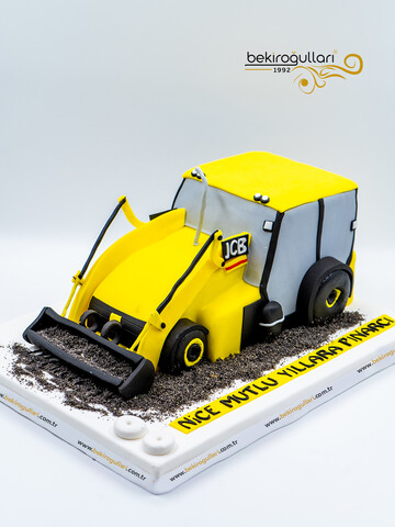 İş Makinesi Temalı Konsept Pasta