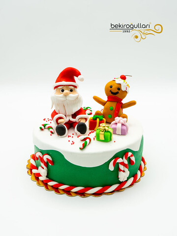 Kardan Adam Süslemeli Pasta