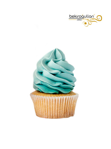 Mavi Kremalı Sade Kekli