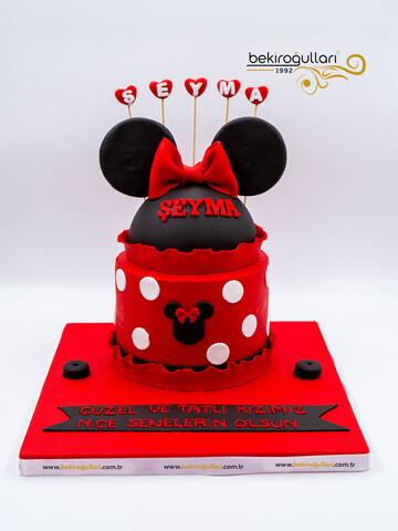 Minnie Mouse Temalı Konsept Pasta