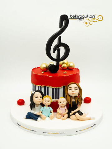 Müzik Temalı Figür Pasta