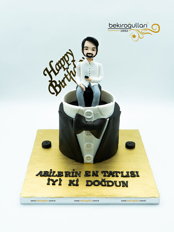 Papyon Tasarımlı Erkek Figür Pasta