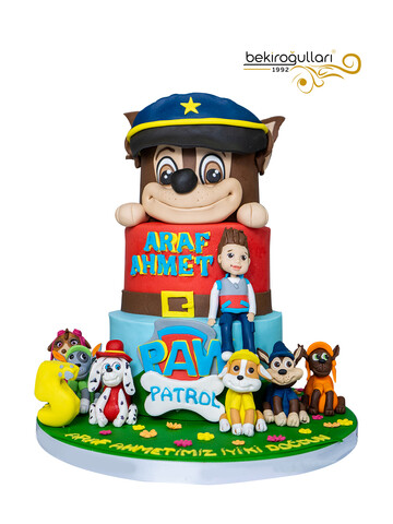Paw Patrol Model Konsept Doğum Günü Pastası