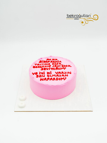 Pembe Naked Sıvama Pasta