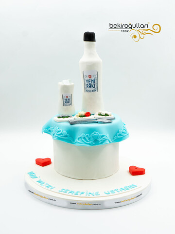 Rakı Temalı Butik Pasta