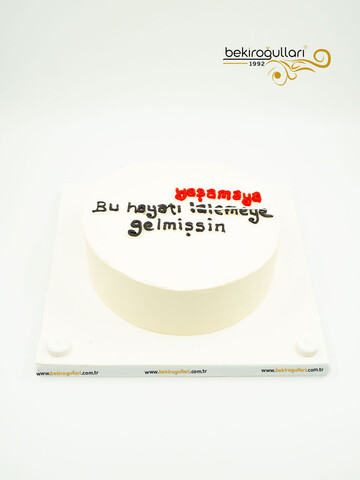 Siyah Beyaz Naked Sıvama Pasta