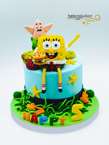 Sünger Deniz Yıldızı Konsept Pasta