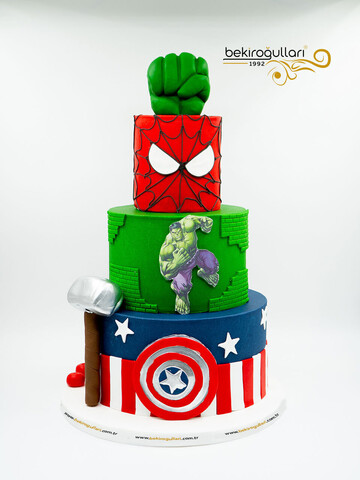 Süper Kahramanlar Butik Pasta