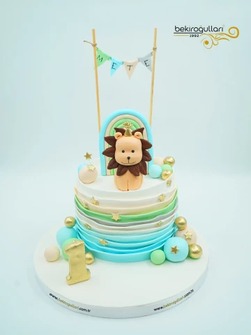 Aslan Figürlü Butik Pasta