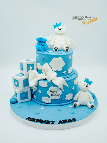 Ayı Süslemeli Pasta