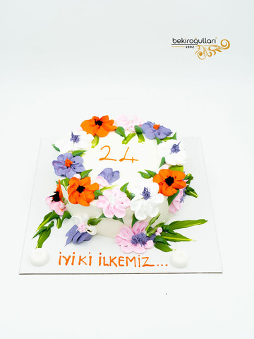 Çiçek Desenli Naked Pasta