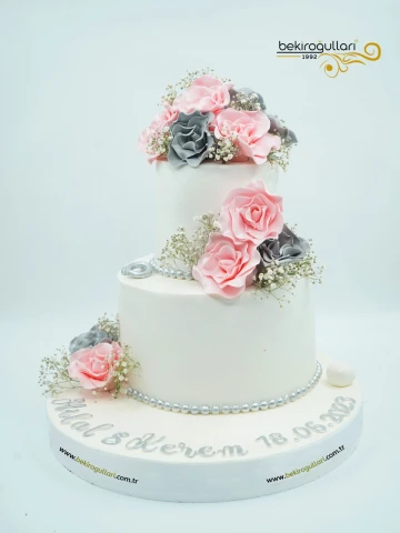 Çiçek Detaylı Söz Pastası