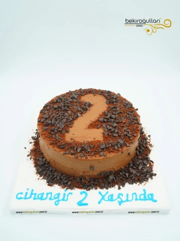 Çikolata Süsleme Rakam Detay Butik Pasta