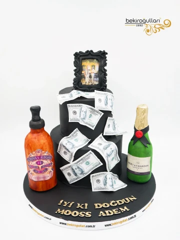 Dolar Ve Çerçeve Detay Butik Pasta