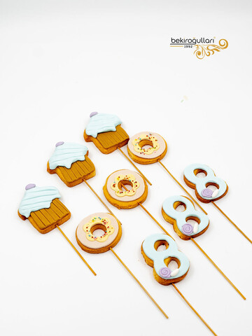 Dondurma ve Donut Temalı Kurabiye