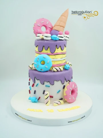 Donut Detaylı Butik  Pasta