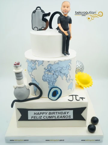 Dünya Haritası Detaylı Pasta