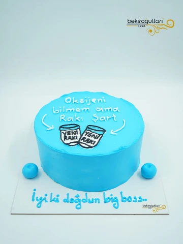 İçecek Detaylı Çizim Pasta