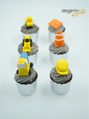 İş Makinesi Konsept Cupcake