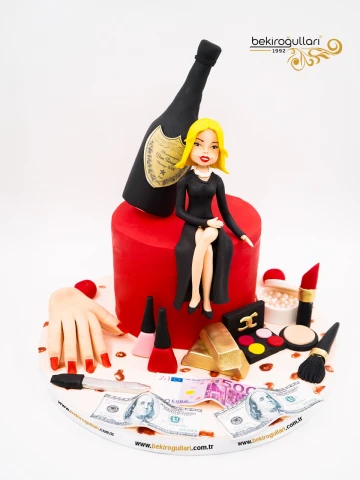 Kadın Figür Tasarım Butik Pasta