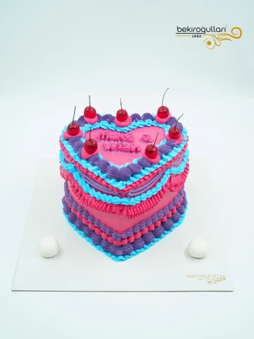 Kalp Detaylı Naked Pasta