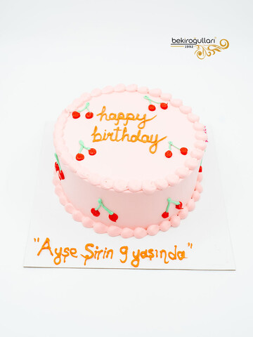 Kiraz Süslemeli Naked Sıvama Pasta