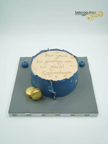 Makaron Süslemeli Butik Pasta