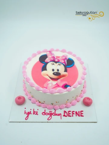 Minnie Mouse Resimli Pasta