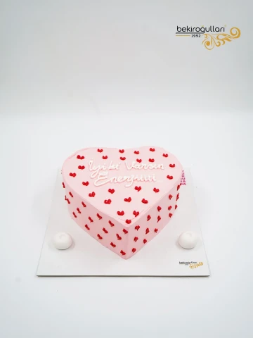 Pembe Kalp Naked Cake