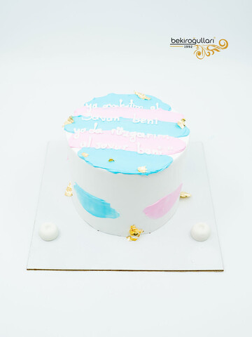 Pembe Mavi Naked Sıvama Pasta