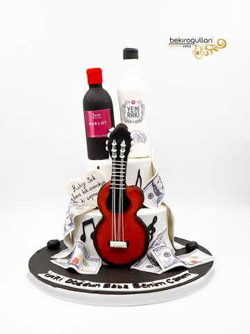 Rakı Temalı Tasarım Pasta