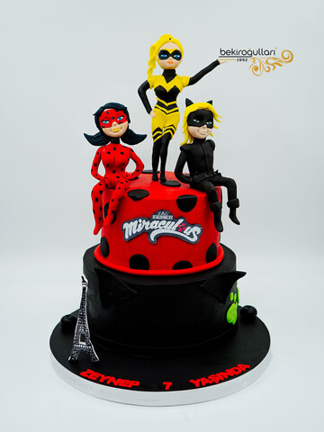 Uğur Böceği ve Kara Kediler Pasta