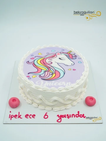 Unicorn Resimli Pasta