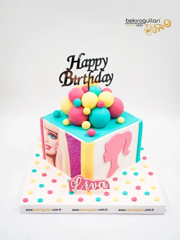 Barbie Tasarım Pasta