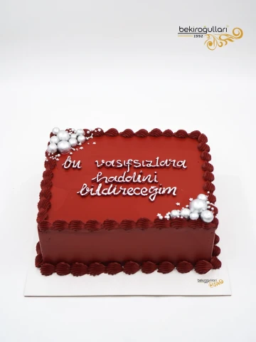 Bordo Renk Kare Naked Pasta