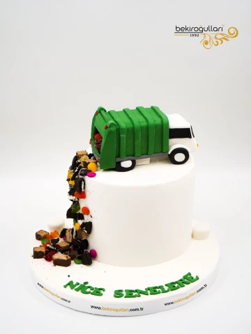 Çöp Kamyonu Konsept Pasta