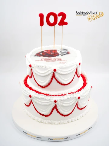 Cumhuriyet Bayramı Konsept Resimli Pasta